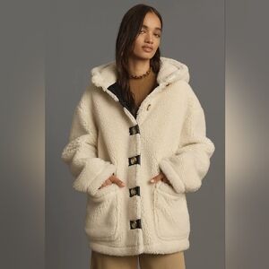 By Anthropologie Hooded Sherpa Jacket